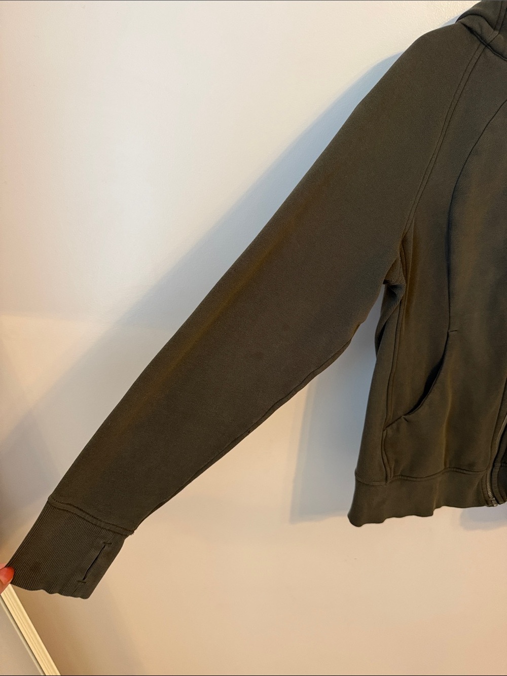 lululemon athletica Olive Green Full-Zip Hoodie - Picture 9 of 10